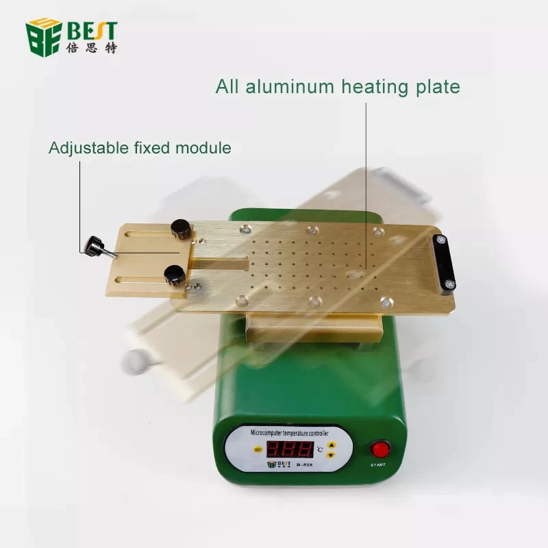 BST- 918 separatore sottovuoto schermo cellulare separatore rotante rimozione schermo curvo con staffa a ventosa
