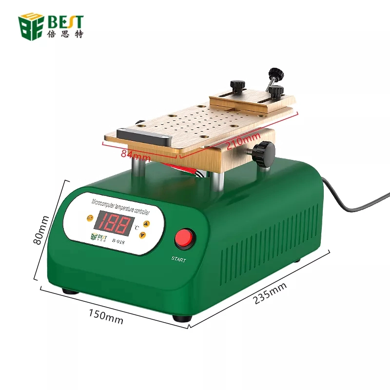 BST- 918 separatore sottovuoto schermo cellulare separatore rotante rimozione schermo curvo con staffa a ventosa