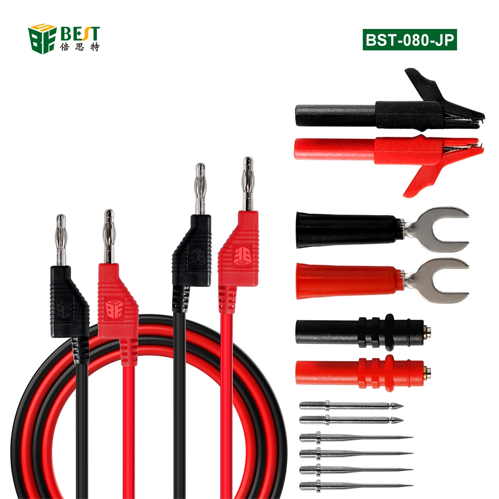 Multimeter Test Leads China Manufacturer, Multimeter Leads Kit Shenzhen Factory, Test Leads Suppliers, BST-080-JP