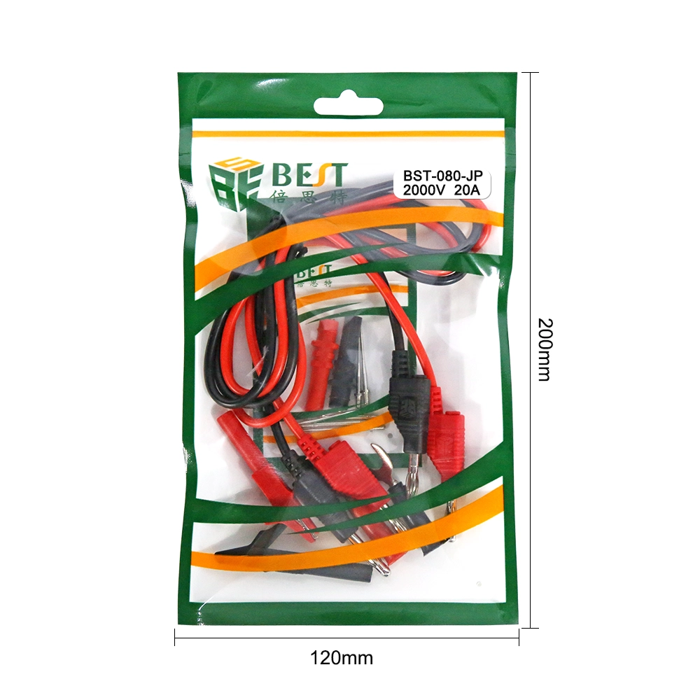Multimeter Test Leads China Manufacturer, Multimeter Leads Kit Shenzhen Factory, Test Leads Suppliers, BST-080-JP