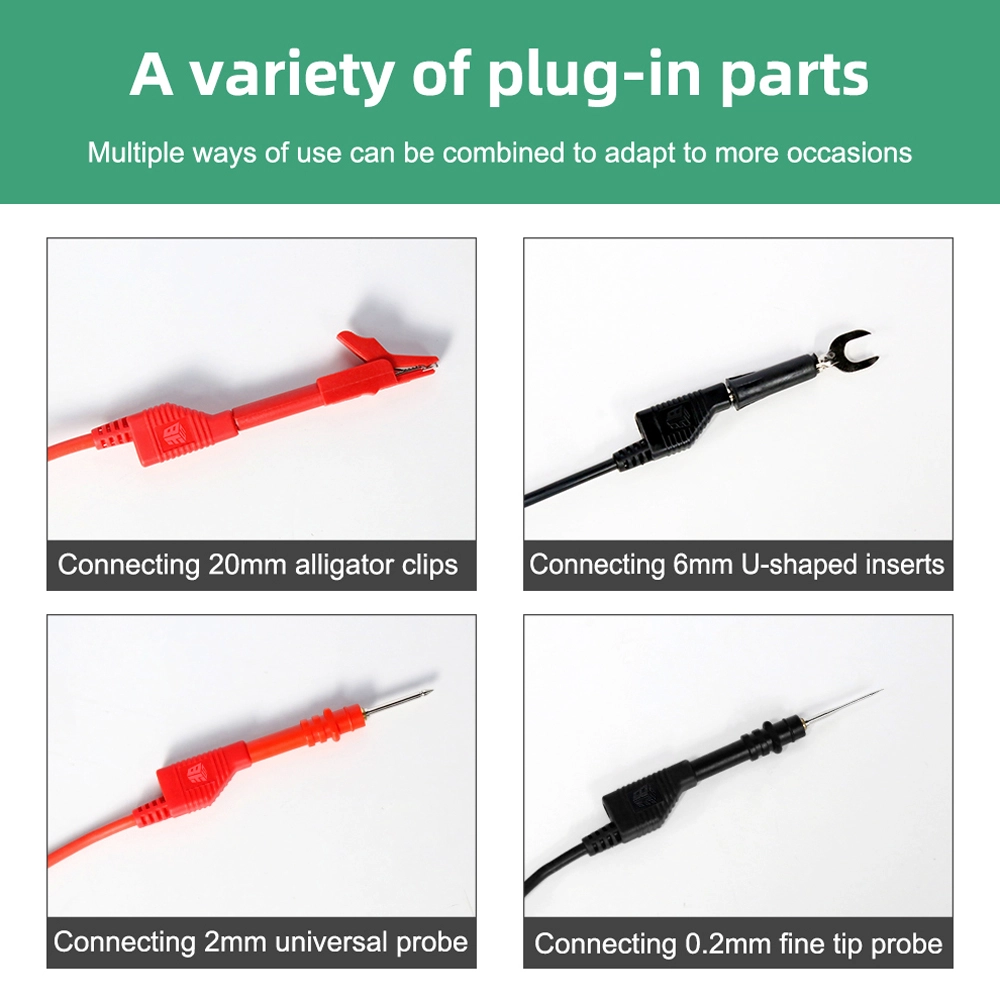 Multimeter Test Leads China Manufacturer, Multimeter Leads Kit Shenzhen Factory, Test Leads Suppliers, BST-080-JP