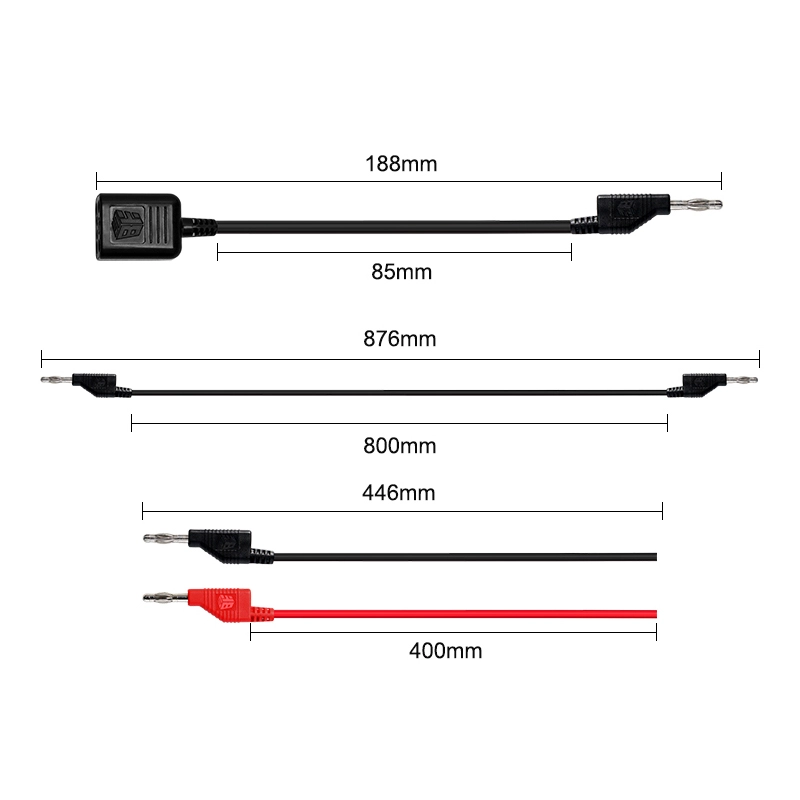 Multimeter Test Leads Kit with Stackable Banana Plug and Expansion Dock, BestTool BST-090-JP