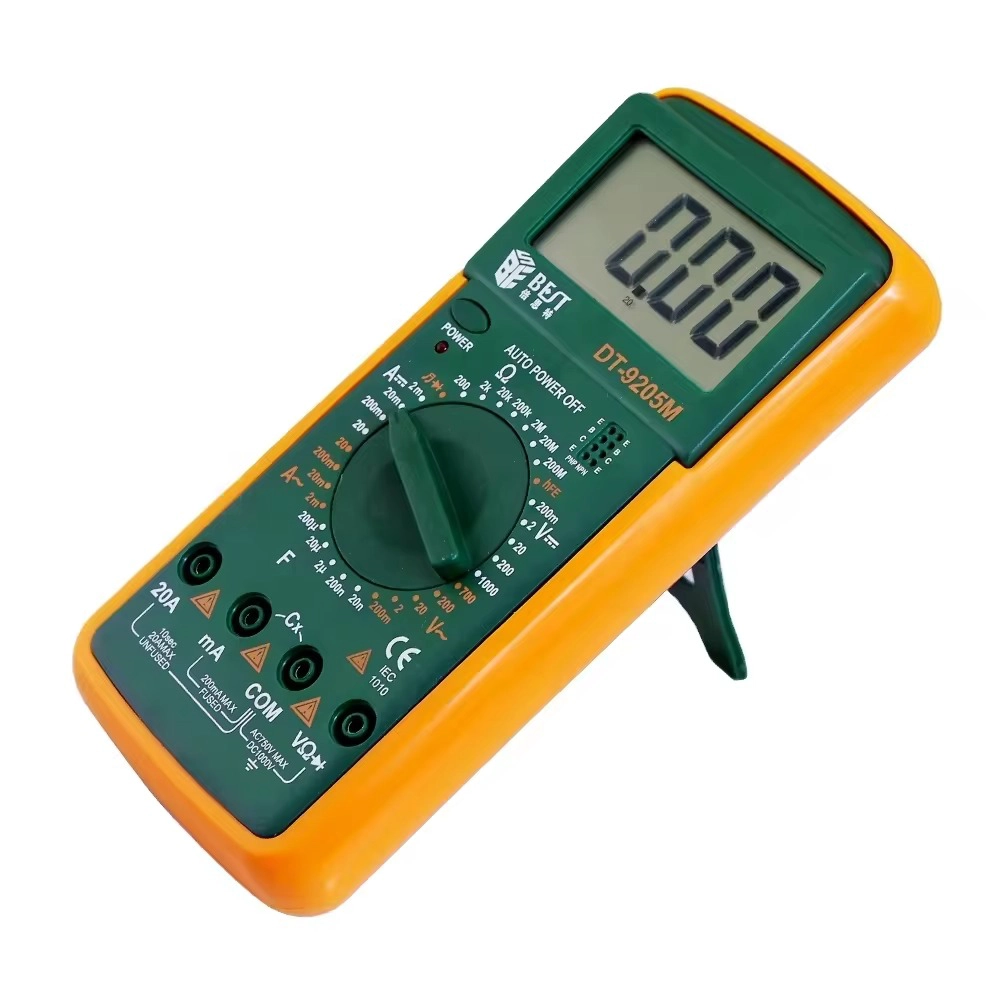 Fabbrica cinese di multimetri digitali portatili, produttore di multimetri standard con schermo LCD, fornitore di multimetri all'ingrosso, miglior strumento BST-9205M