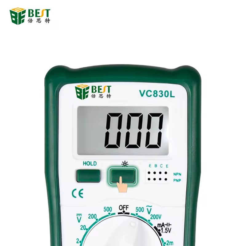 수동 범위 멀티미터 제조업체, 미니 포켓 휴대용 멀티미터 도매업체, 중국 OEM 멀티미터 공장, 최고의 도구 BST-VC830L