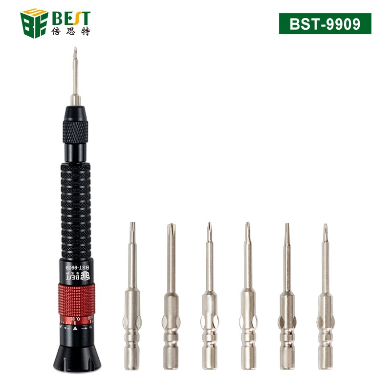 Fabricante de ferramentas de reparo de fábrica na China BST-9909 Conjunto de chave de fenda de torque ajustável Chaves de fenda de ferramentas de reparo de telefone celular