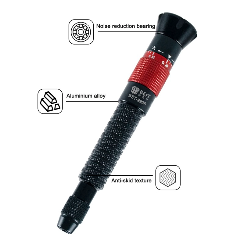 Fabricante de ferramentas de reparo de fábrica na China BST-9909 Conjunto de chave de fenda de torque ajustável Chaves de fenda de ferramentas de reparo de telefone celular