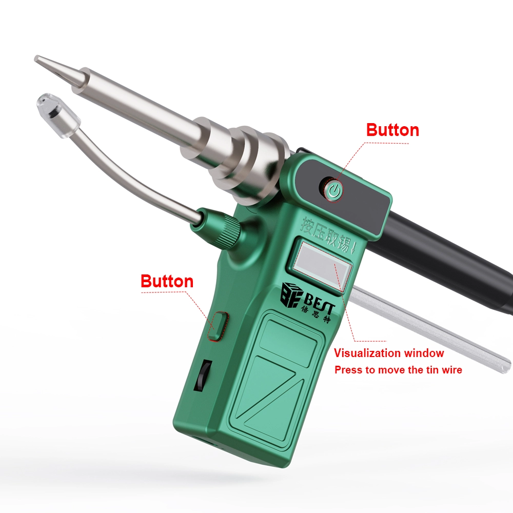 China Factory Electric Tin Wire Pusher One-Handed Soldering Efficiency Repair Tools Supplier BST-820