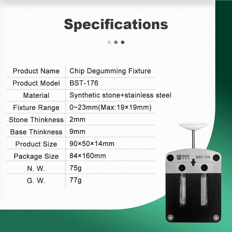 China Factory Chip Degumming Fixture Mobile Repair Tools Manufacturer Chip Glue Removal Platform BST-176