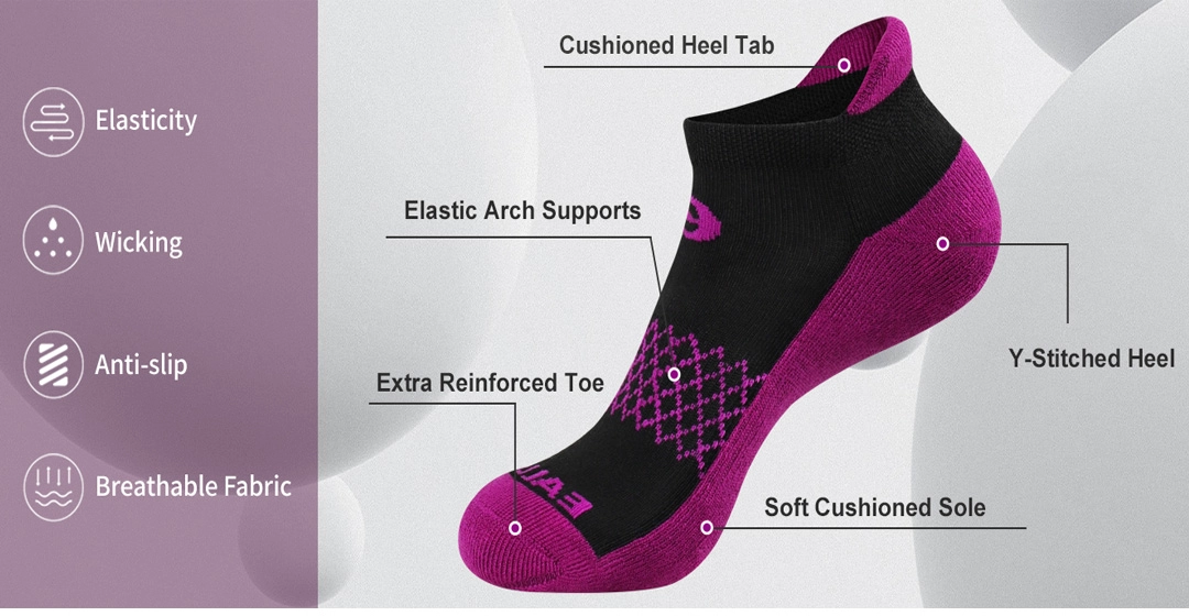 China supplier moisture-wicking basketball socks