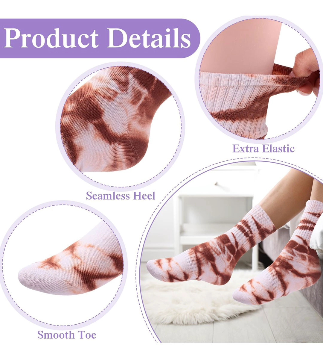 China factory tie-dye socks