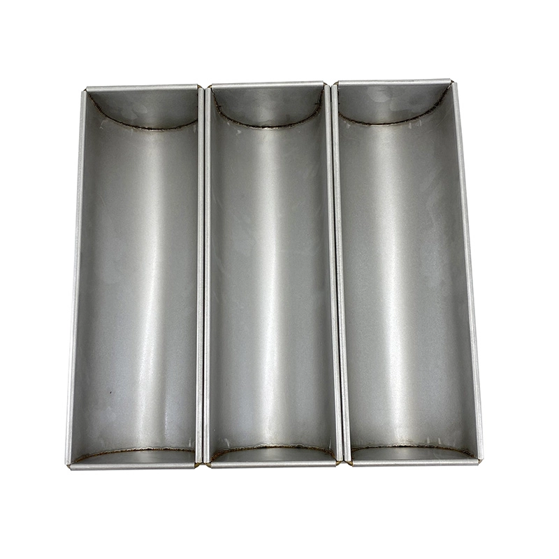 Handmade 3 Cavities Aluminum Bread Loaf Baking Pan