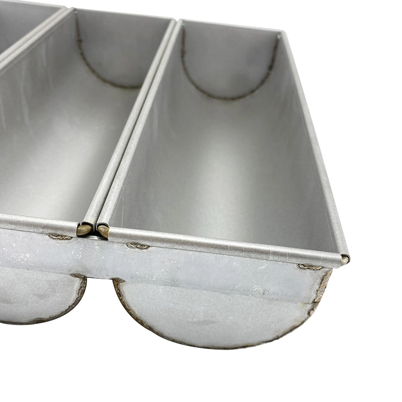 Handmade 3 Cavities Aluminum Bread Loaf Baking Pan