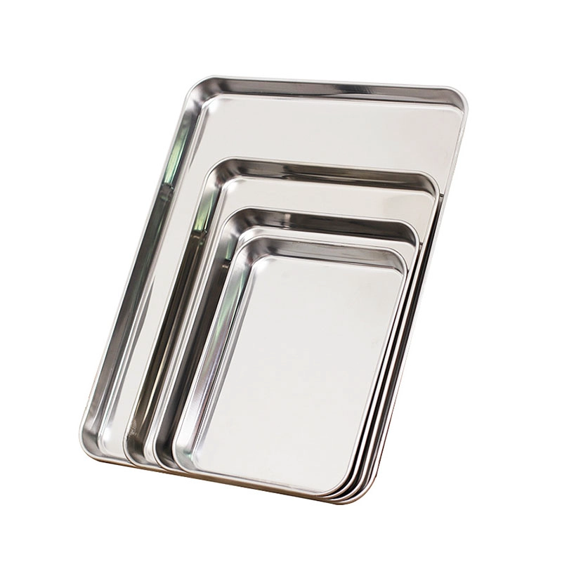 Tsina Maliit na Sukat na Stainless Steel Baking Sheet Pan Food Tray Manufacturer