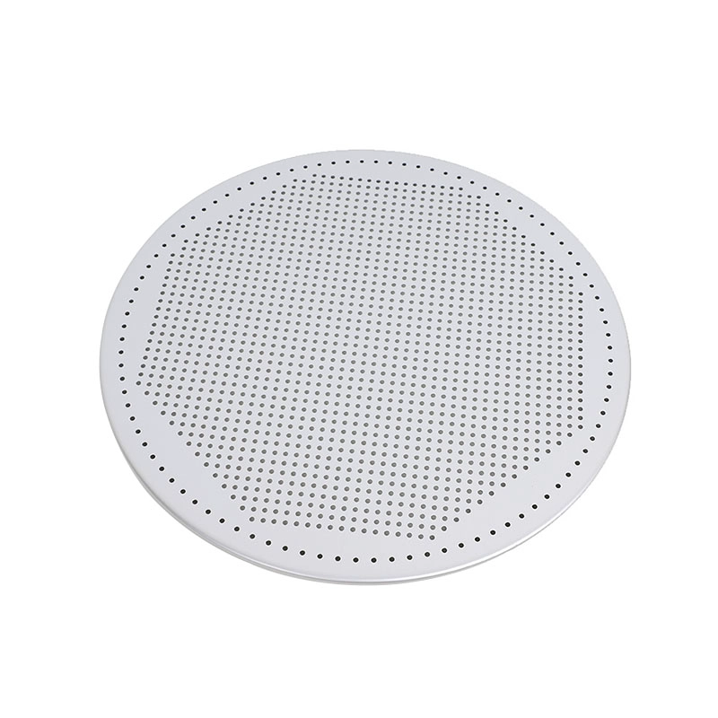 China Perforated Aluminum Pizza Baking Tray Pan Plate without Edge manufacturer