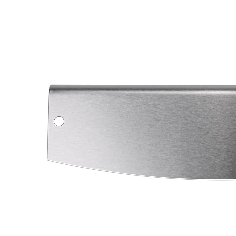 Cuchillo basculante cortador de pizza de acero inoxidable con tapa