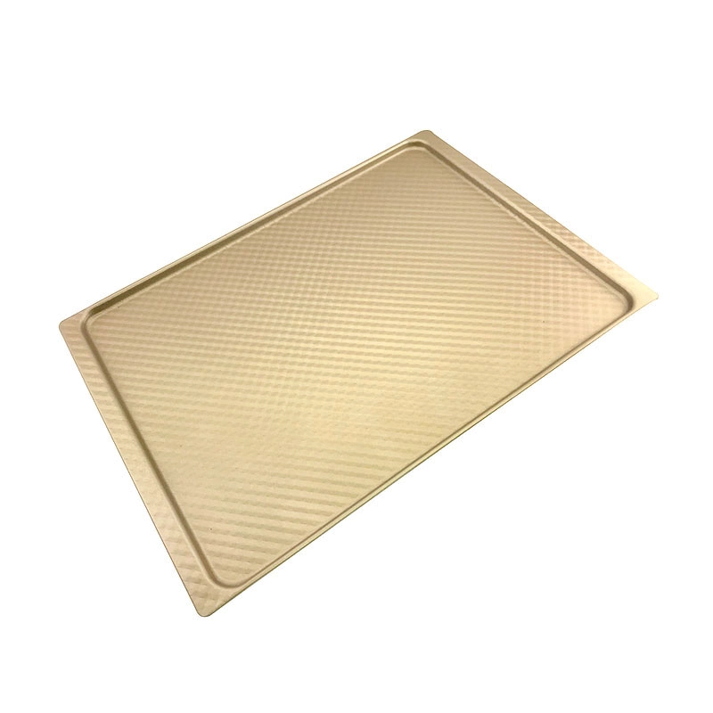 Teglia da forno in alluminio antiaderente per biscotti color oro