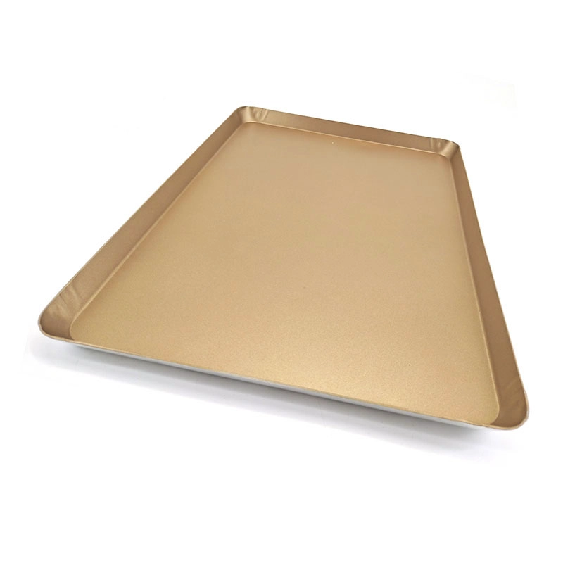 Teglia da forno in alluminio antiaderente per biscotti color oro