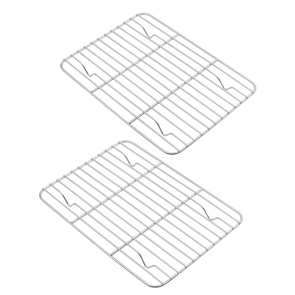 Edelstahl-Backblechpfanne mit Gestell-Set