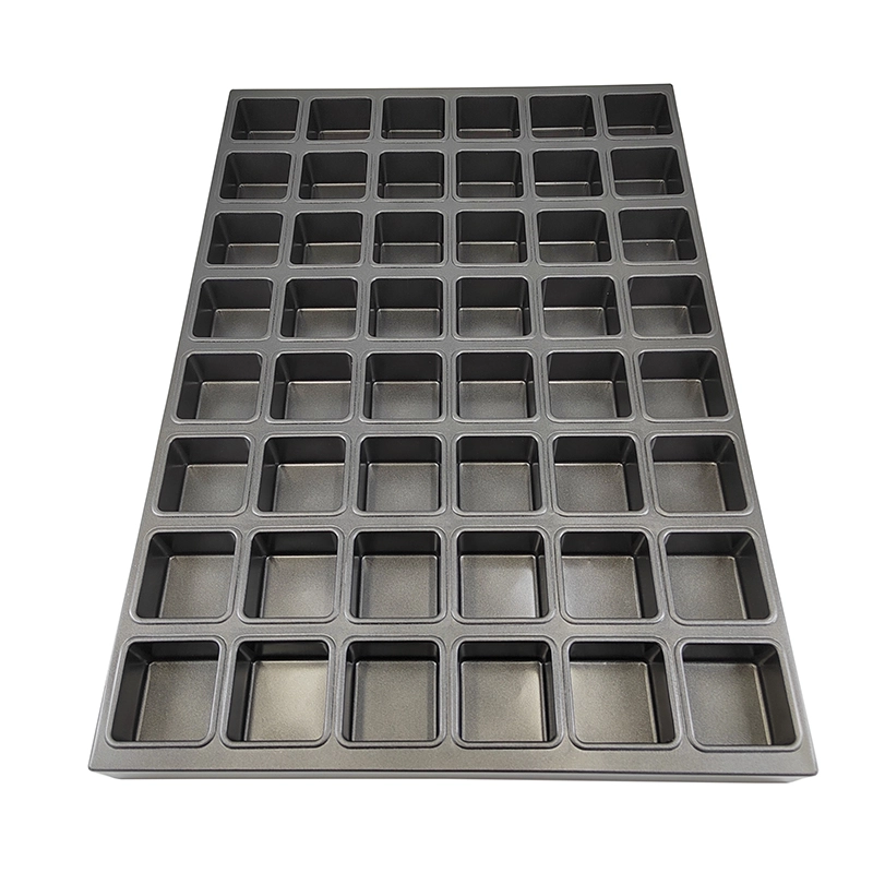 48-mold Industrial Mini Square Muffin Cupcake Baking Tray Pan