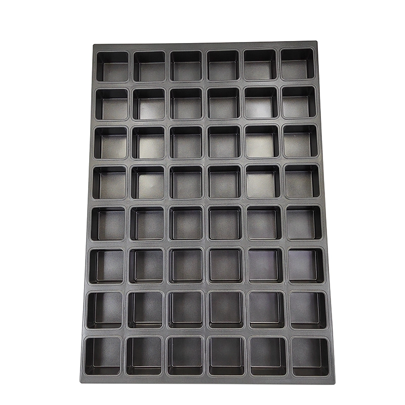 48-mold Industrial Mini Square Muffin Cupcake Baking Tray Pan