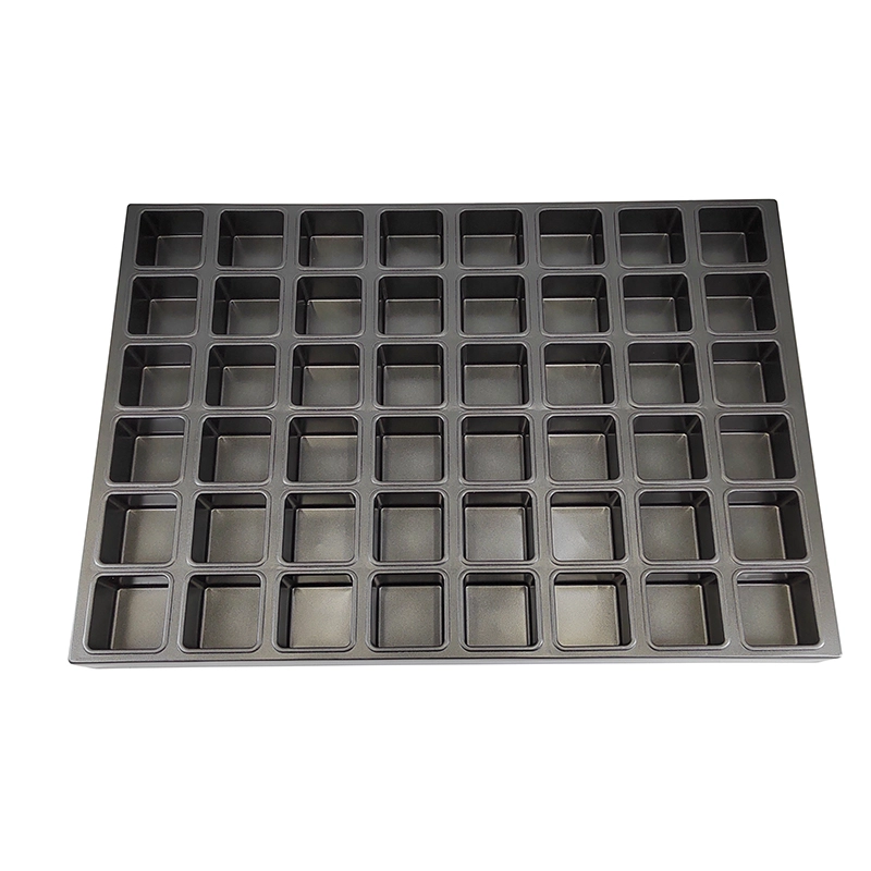48-mold Industrial Mini Square Muffin Cupcake Baking Tray Pan