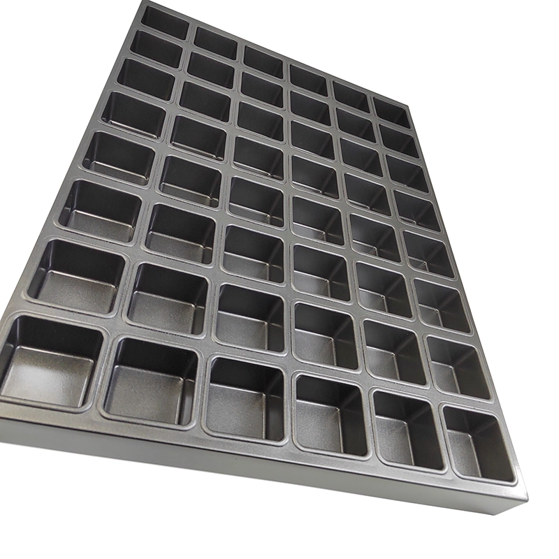 48-mold Industrial Mini Square Muffin Cupcake Baking Tray Pan