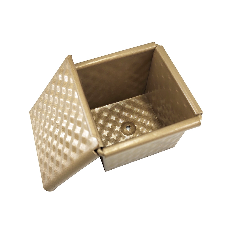 China 6cm 10cm Aluminium Mini Cube Loaf Pan Bread Tin with Lid manufacturer