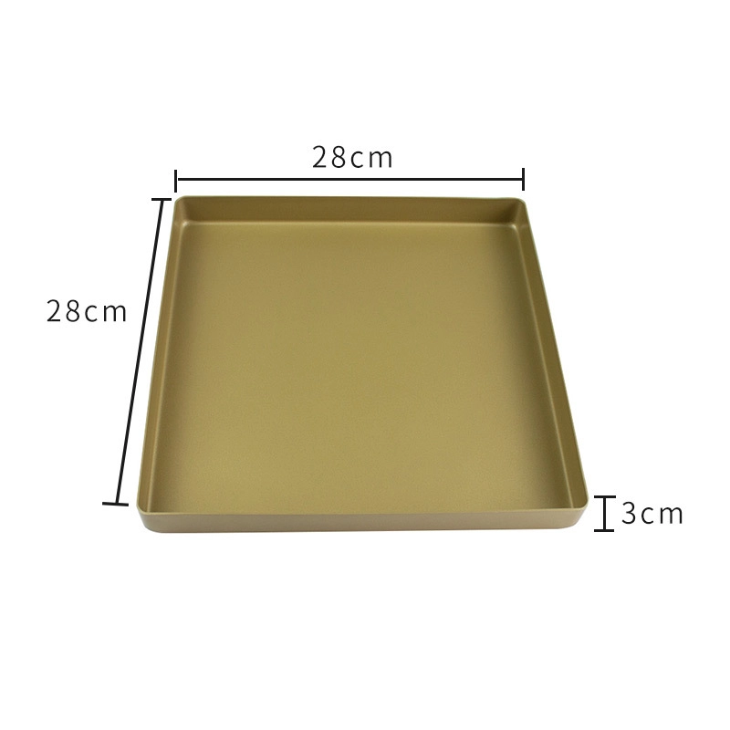Bandeja para hornear de aluminio cuadrada de 28x28x3cm Bandeja para hornear