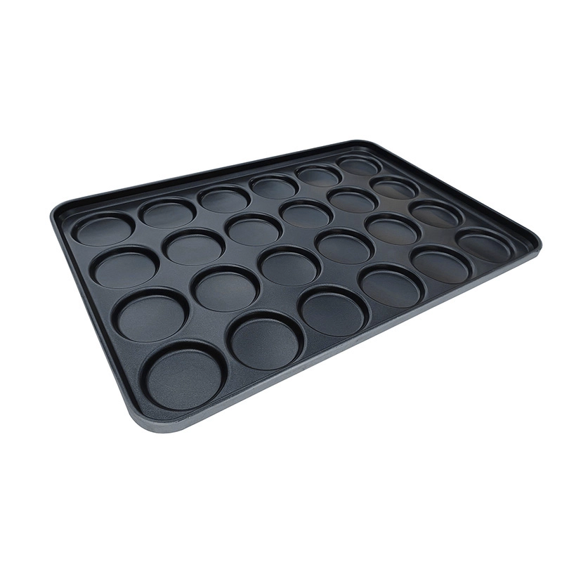 China Commercial Large Size Hamburger Bun Burger Bread Baking Pan manufacturer