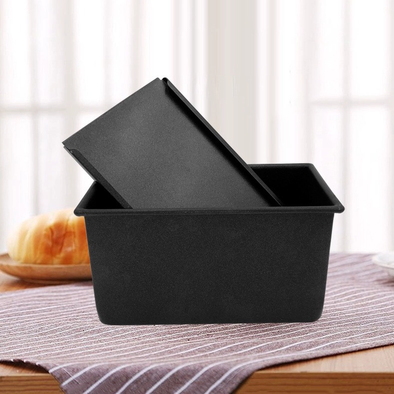 Isang-piraso na hinubog na aluminyo pullman tinapay tinapay tin loaf pan na may takip