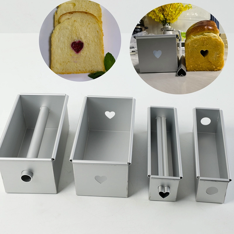 Aluminum Sandwich Bread Molds Loaf Tin Toast Baking Pan with Hollow