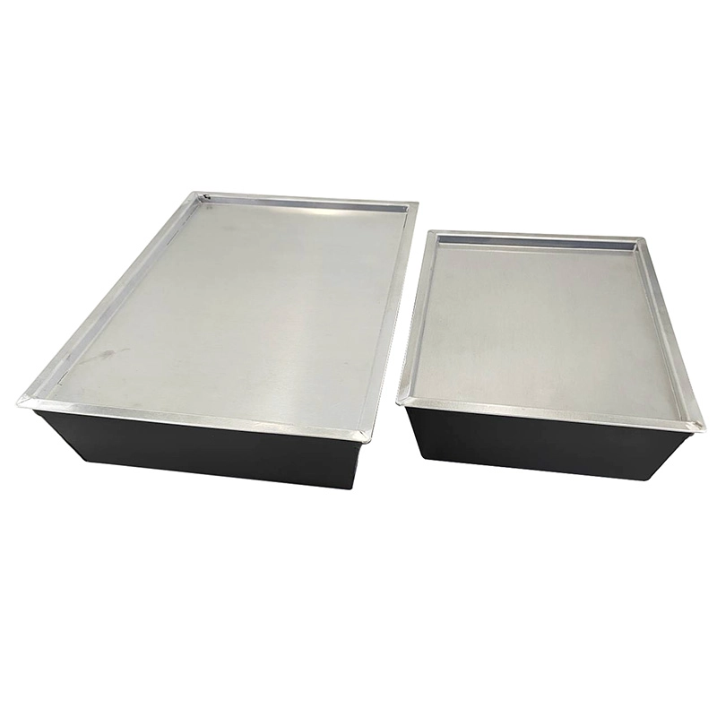 Molde para pizza Detroit antiadherente rectangular de tamaño personalizado con tapa