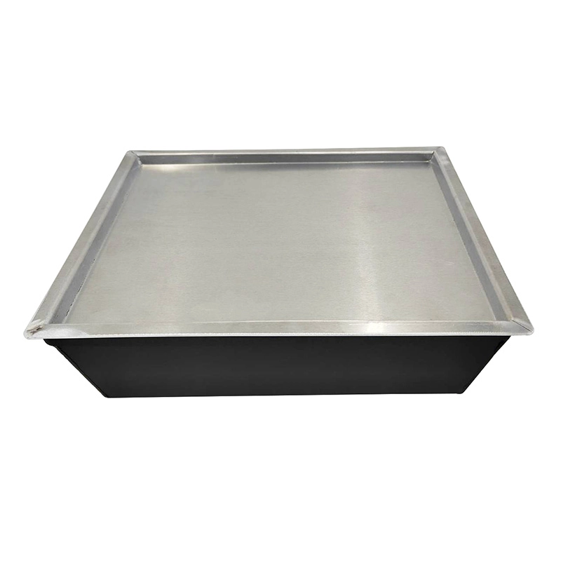 Molde para pizza Detroit antiadherente rectangular de tamaño personalizado con tapa