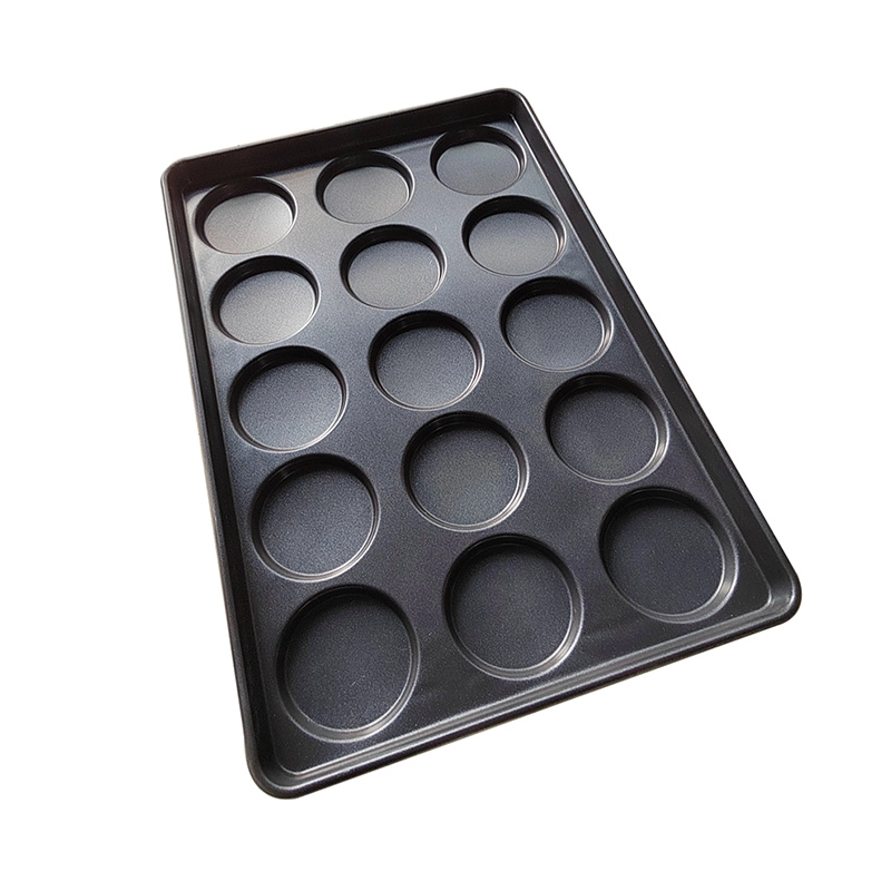 Antihaftbeschichtete Alusteel-Hot-Dog-Brötchenform mit 12 Formen
