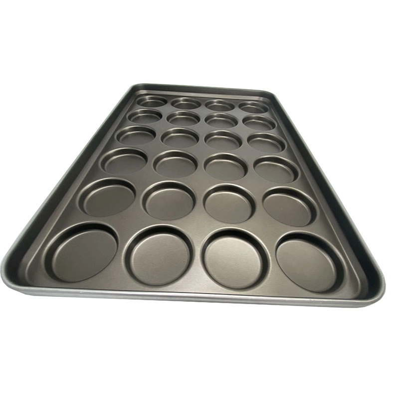 Antihaftbeschichtete Alusteel-Hot-Dog-Brötchenform mit 12 Formen
