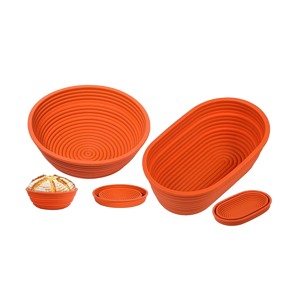 porcelana Cesta de fermentación de masa para pan Banneton Brotform de silicona fabricante