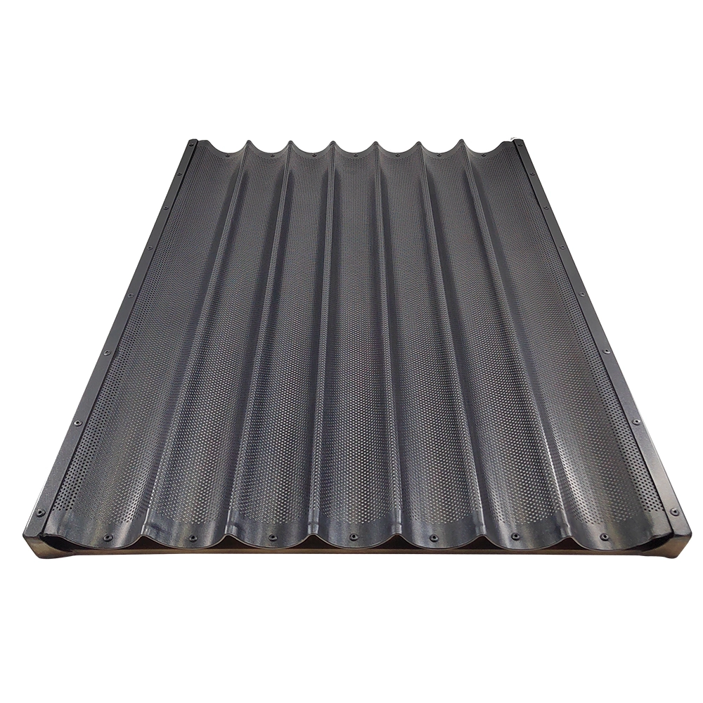 porcelana Molde para pan baguette de aluminio comercial de 7 filas fabricante