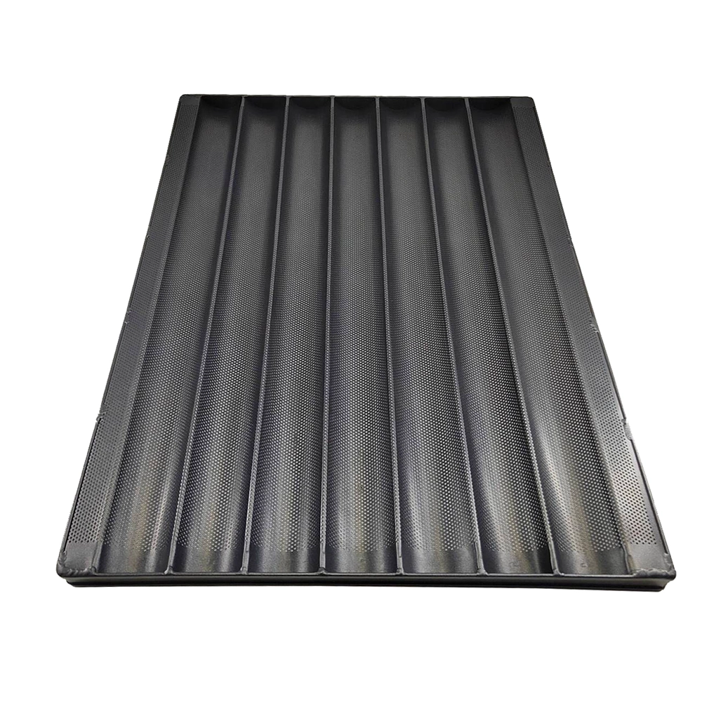 porcelana Molde para pan baguette de aluminio comercial con extremo cerrado fabricante