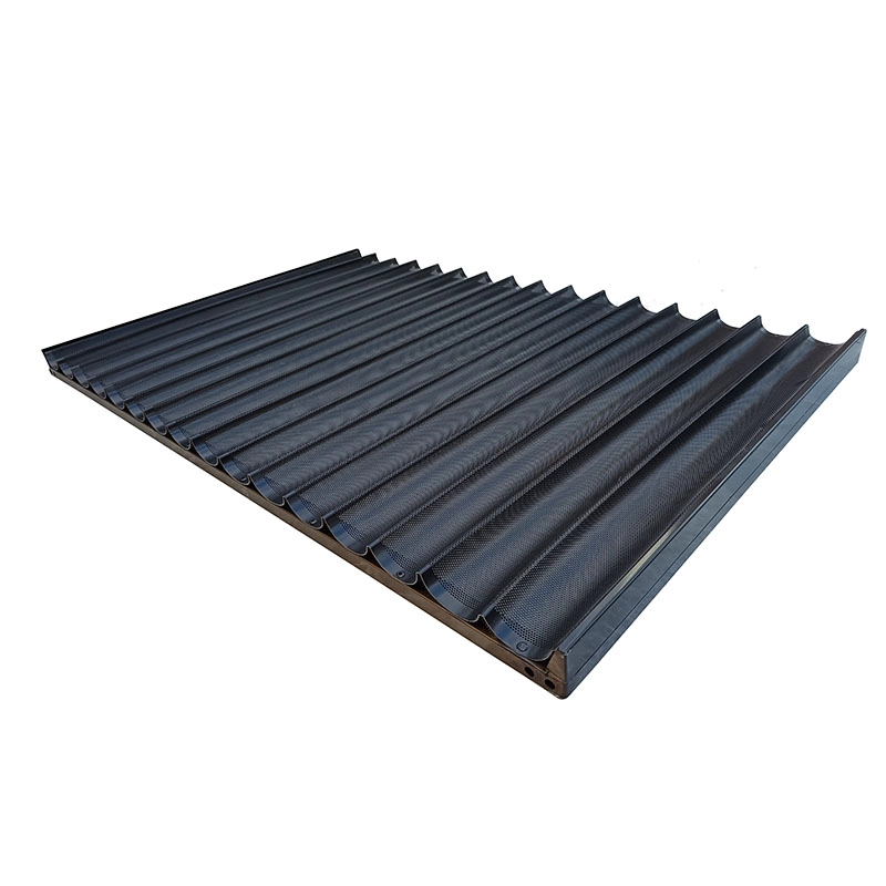 Teglia per baguette con teglia da forno industriale per pane francese a 16 scanalature