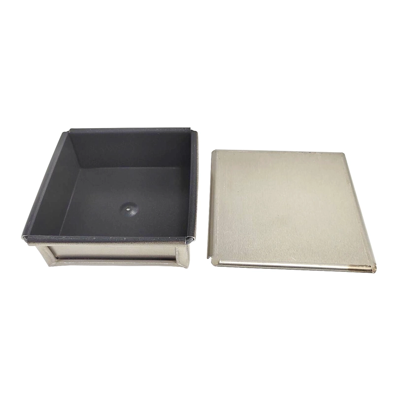 China Customized Non Stick Mini Bread Molds Square Loaf Pan with Lid manufacturer