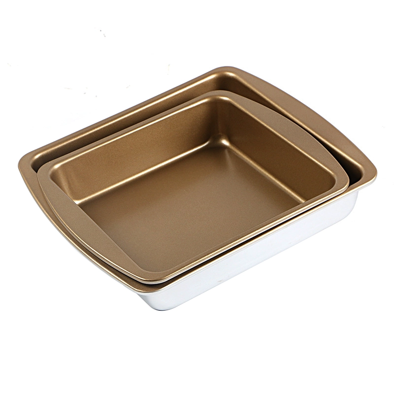 Quadratische Kuchenform aus Aluminium, Kuchenbackform mit breitem Rand
