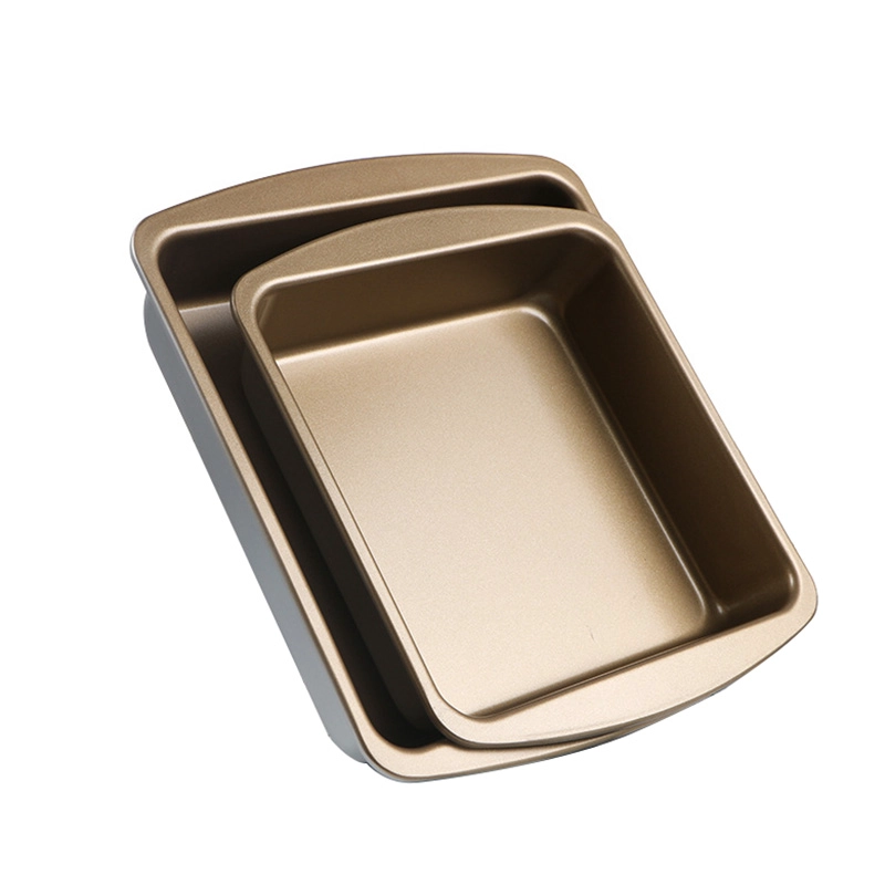 Quadratische Kuchenform aus Aluminium, Kuchenbackform mit breitem Rand