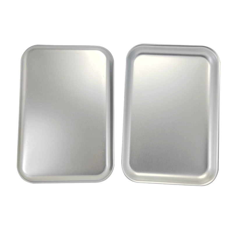 345x245x90mm Metal Tray Flat Baking Pan de alumínio