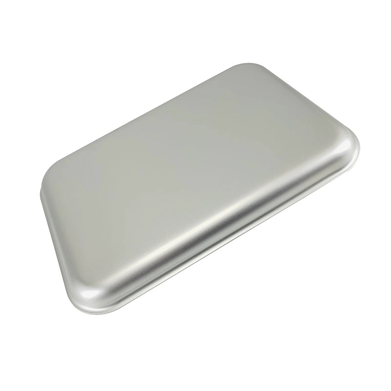 345x245x90mm Metal Tray Flat Baking Pan de alumínio