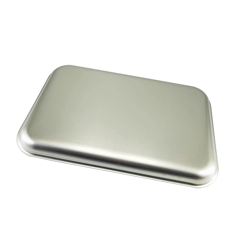 345x245x90mm Metal Tray Flat Baking Pan de alumínio