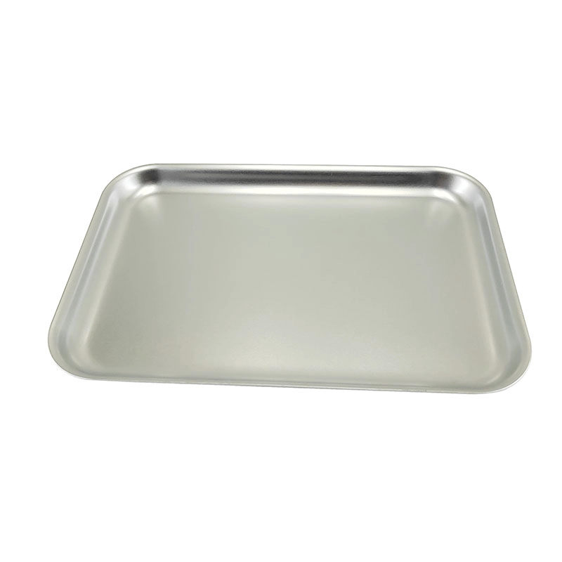 345x245x90mm Metal Tray Flat Baking Pan de alumínio