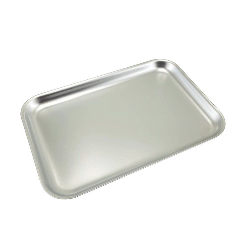 Chine plat de cuisson plat en aluminium de plateau en métal de 345x245x90mm fabricant