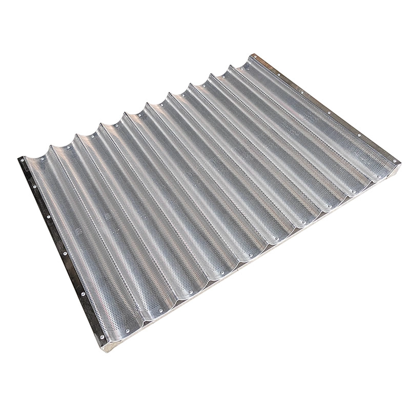 10 Rows Aluminum Metal French Stick Tray