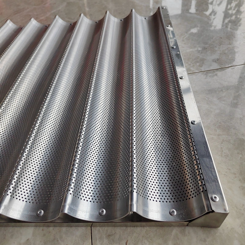 10 Rows Aluminum Metal French Stick Tray