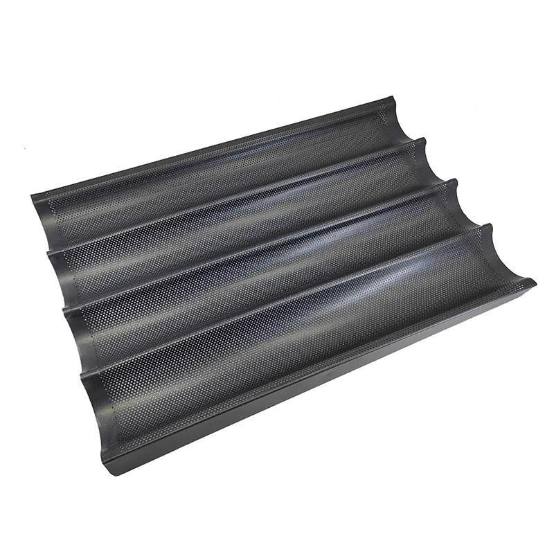 Chine Moule à baguette en aluminium antiadhésif à 4 rangées fabricant